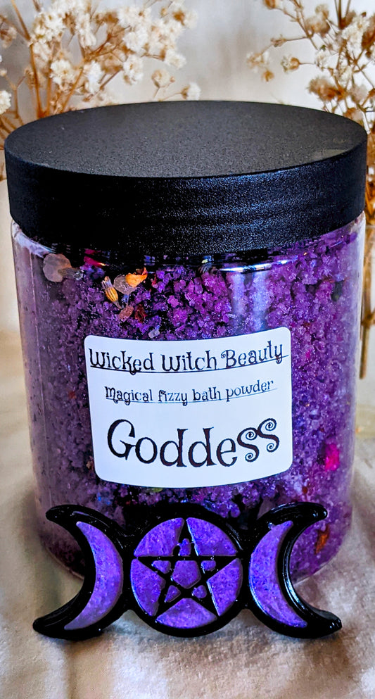 Magical fizzy bath powder: Goddess