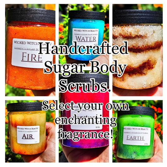 Customize your own sugar body scrub ✨.